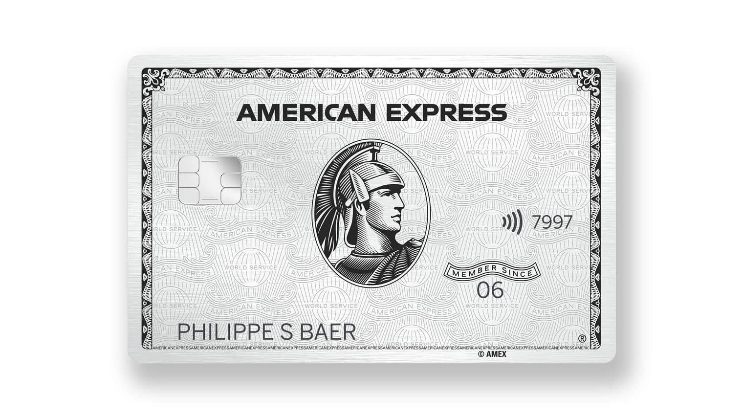 American Express Platinum Karte aus Metall